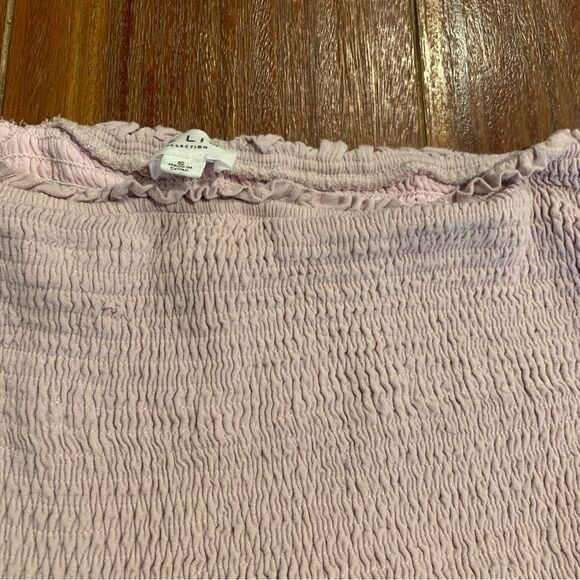 Le Lis Pink Smocked Ruffled Mini Skirt Size Small - Picture 3 of 7